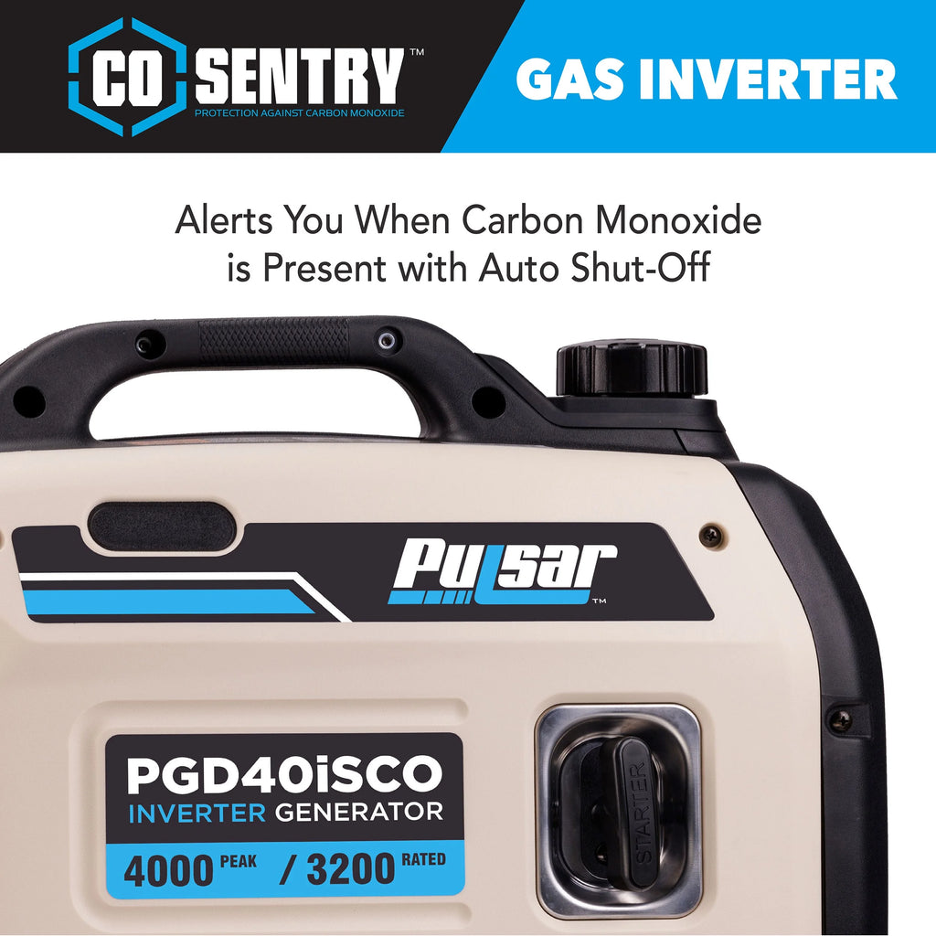 4000-Watt Super Quiet Gas Powered Inverter Generator J406948