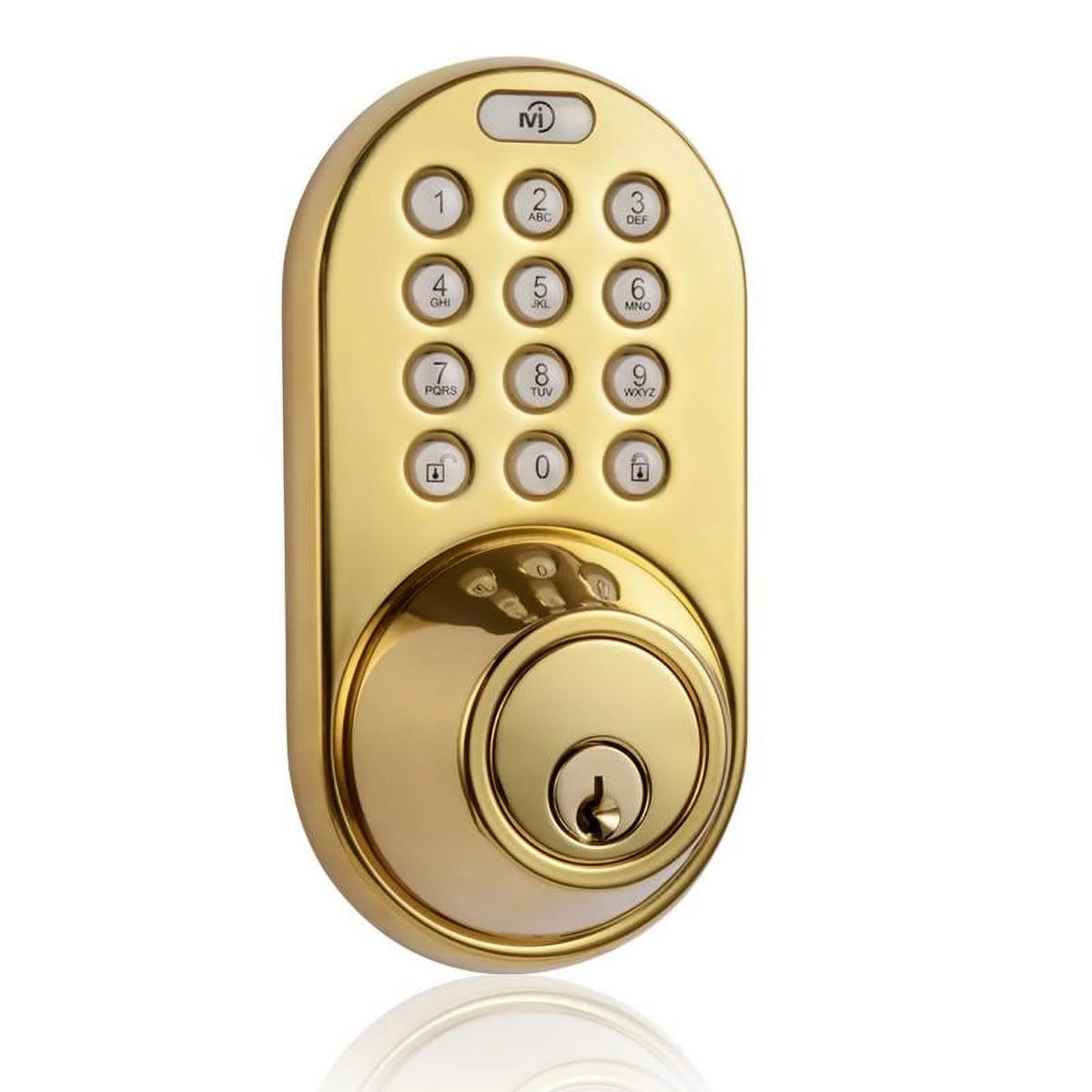 Keyless Entry Deadbolt Door Lock with Electronic Digital Keypad Polished Brass U3060