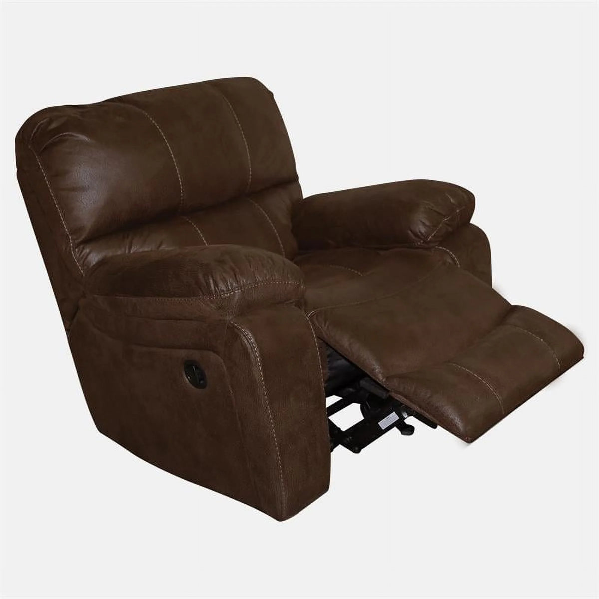 Brown Microfiber Recliner N3517