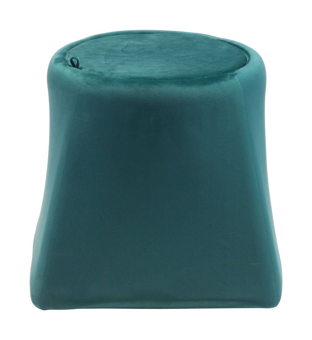 Green Velvet Ottoman Z86938