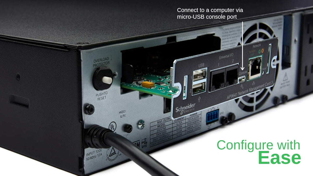 APC UPS Network Management Card 3 with 2 USB Ports and Temperature Monitoring J250
