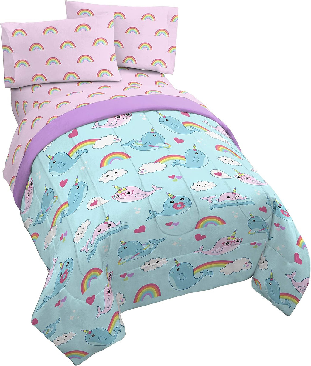 4 Piece Twin Bed Set Microfiber Q9431