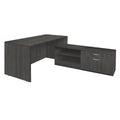 71 in. L-Desk Ash Grey F248277