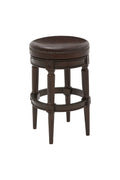 Backless Bar Height Stool Distressed Walnut P417573