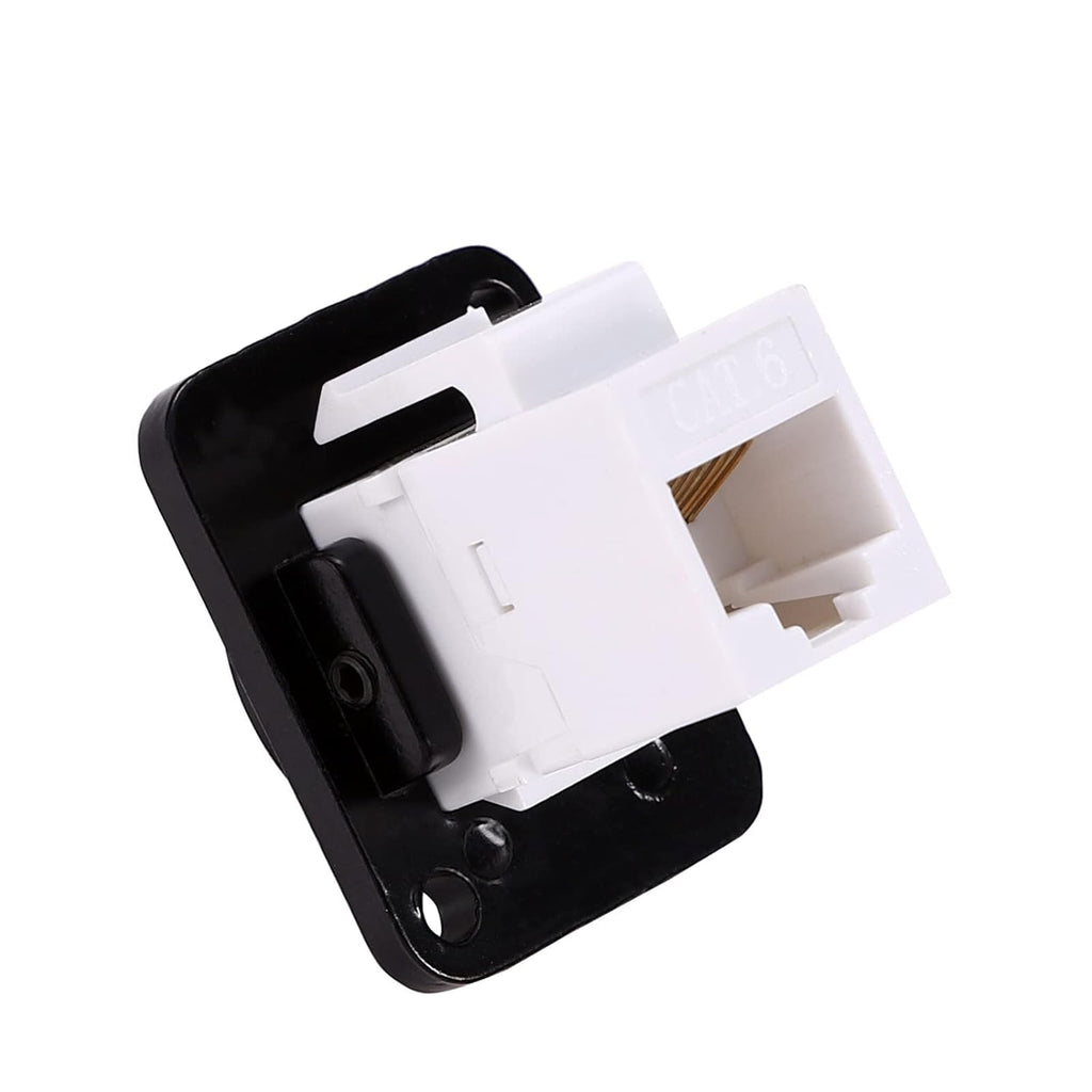 RJ45 Socket Panel Mount Connector, CAT6/CAT5E/CAT5 Female to Female LAN Adapter L530