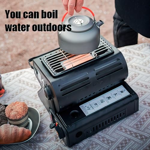 Mini Camp Tent Stove, 3 Heat Settings (Red) Y995154