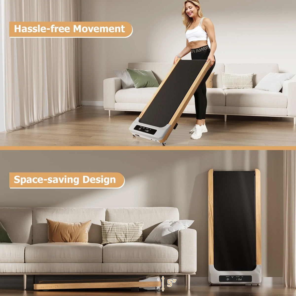 Walking Pad Treadmill with Remote Control Q430412