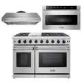 48 Propane Gas Range, Range Hood and Microwave L76348