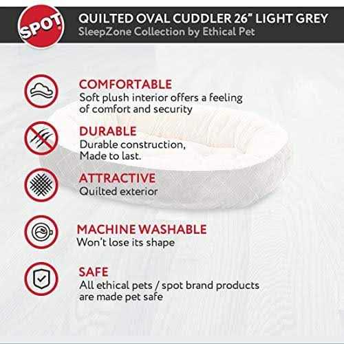 Quilted Oval Cuddler Bed K1479