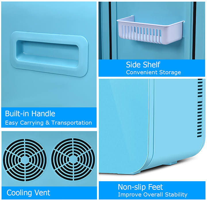 Blue 20L Compact Makeup Skincare Fridge P918