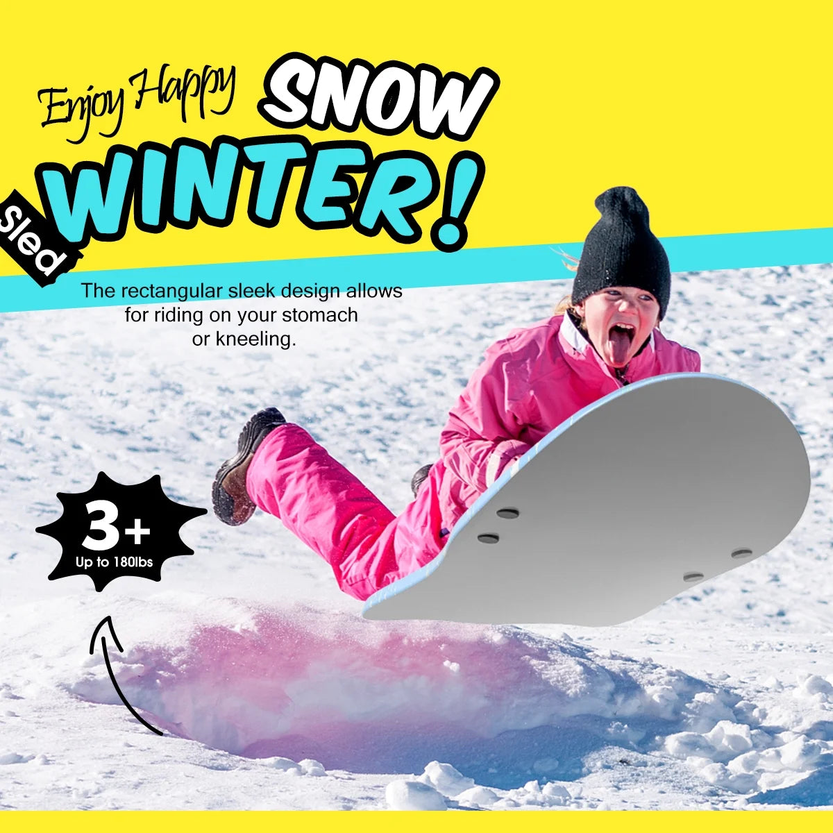 Blue 36 inch Foam Snow Sleds N5743