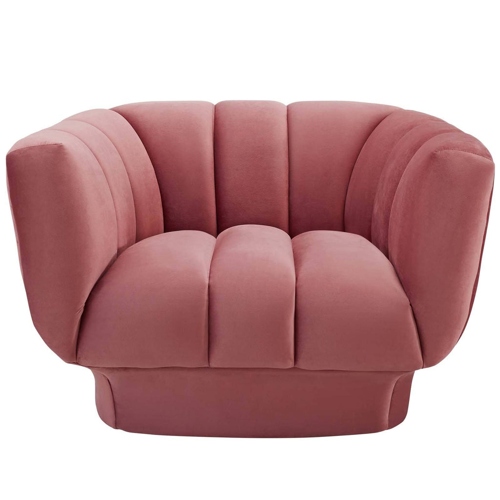 Green Performance Velvet Armchair M81288