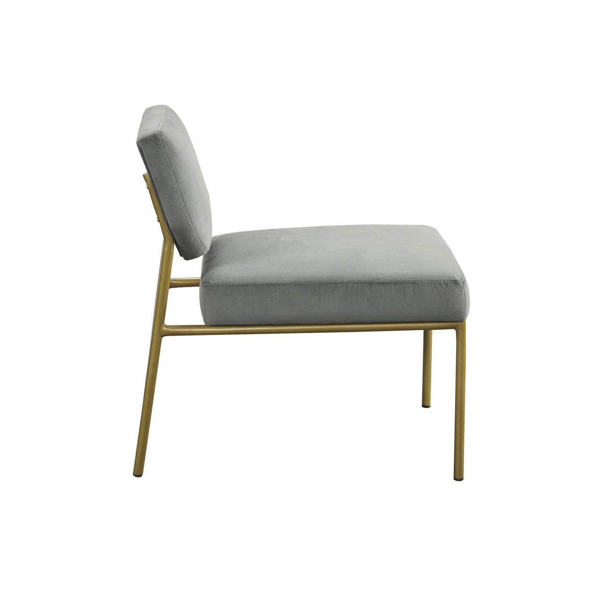 Gray Metal Frame Accent Sofa Chair M5846