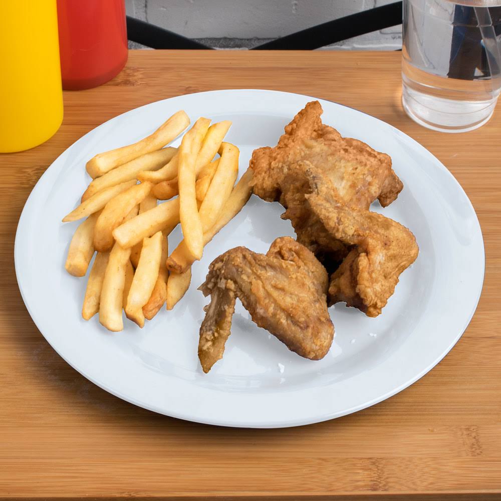 White Melamine Dinner Plate V88729