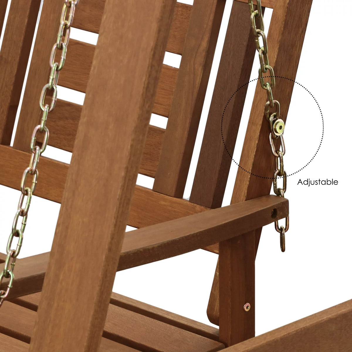 Hardwood Hanging Porch Swing with Stand C11353