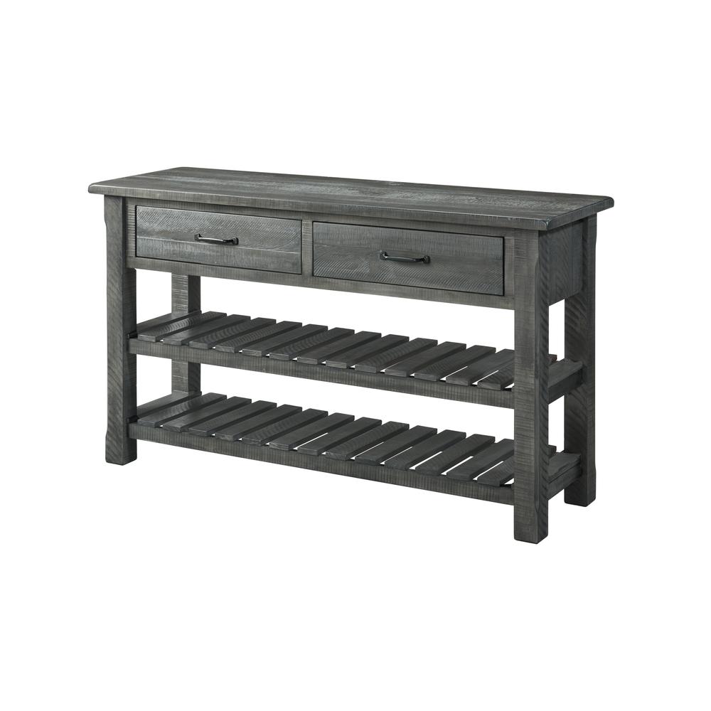 Gray Solid Wood Sofa Console Table P333746