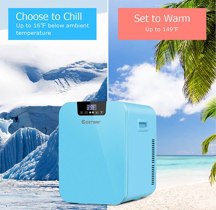 Blue 20L Compact Makeup Skincare Fridge P918