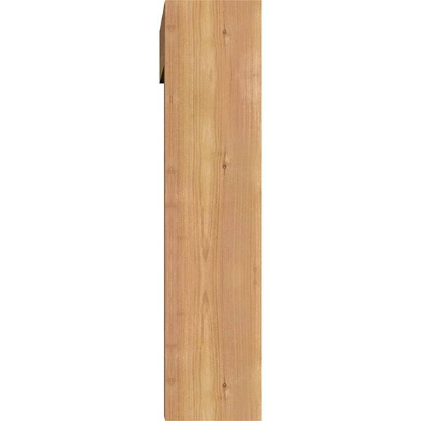 Thorton Block Smooth Bracket with Offset Brace, Western Red Cedar O342