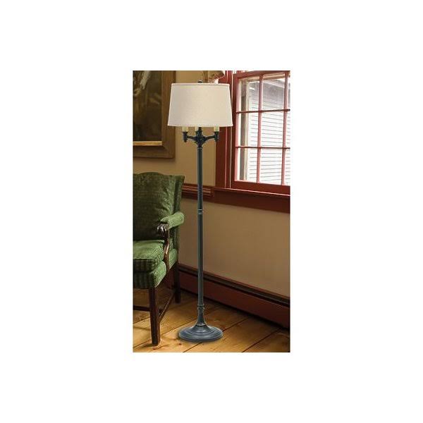 Satin Nickel Six Way Floor Lamp Z988