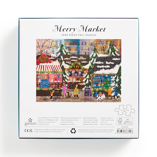500 Pieces Winter Lights Foil Jigsaw Puzzle M6775