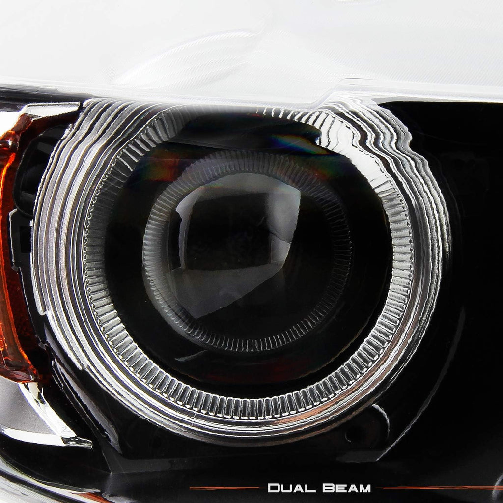 Passenger Right Side Black LED Tube Projector Headlight W15227