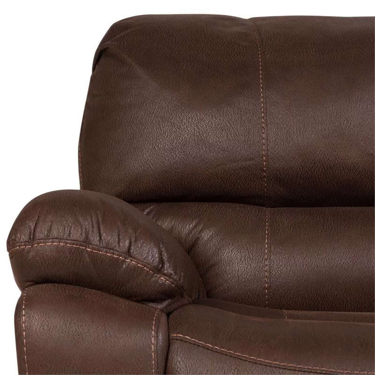 Brown Microfiber Recliner N3517