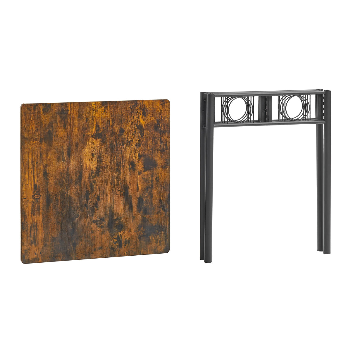 Folding Dining Table with Metal Frame C541