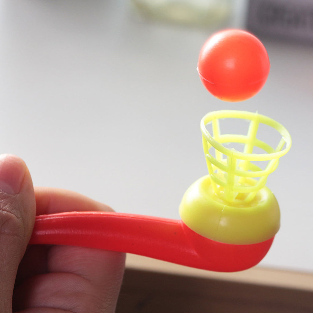 12pcs Plastic Floating Ball Toy Blow Pipe Party Game J78020