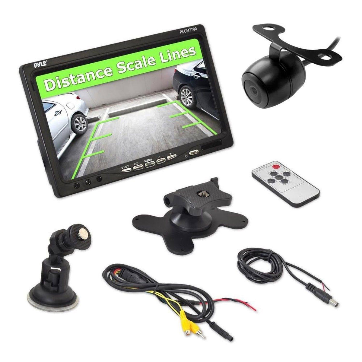 Waterproof Backup Rear View Camera System with Parking Distance Scale Lines R72301