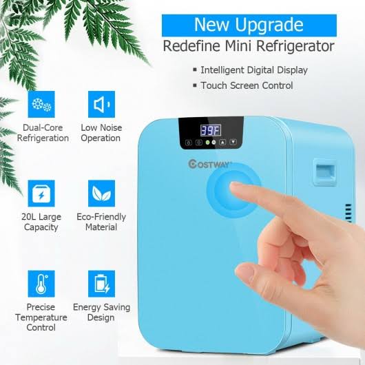 Blue 20L Compact Makeup Skincare Fridge P918