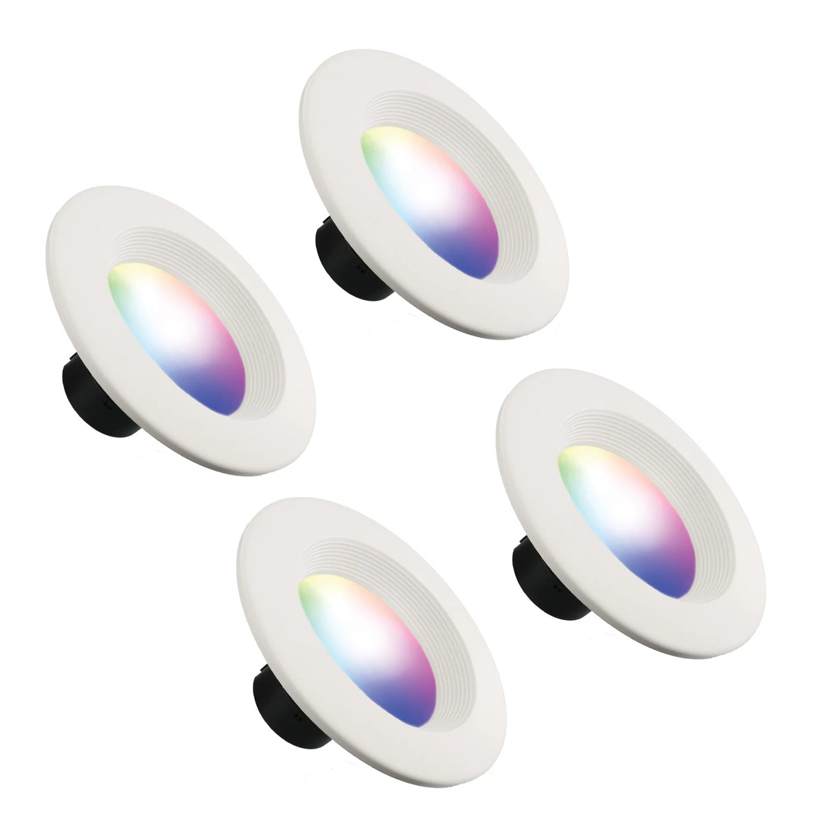 4-Pack Smart Wi-Fi Multi Color LED Recessed Downlight BR30 V496