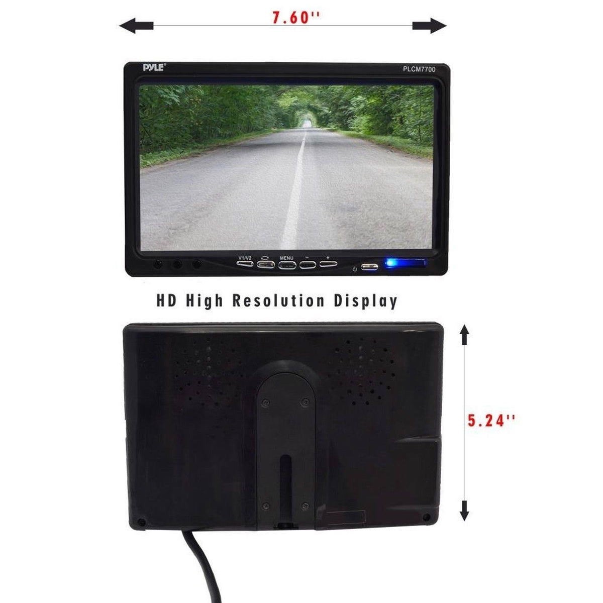 Waterproof Backup Rear View Camera System with Parking Distance Scale Lines R72301