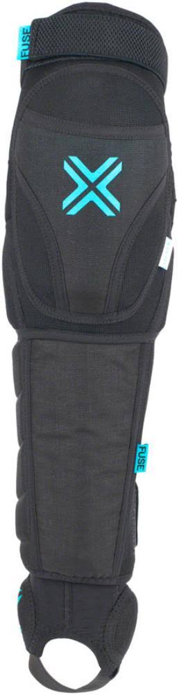Black/Blue 2X-Large Knee Shin Ankle Combo Pad I541