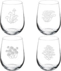 Set Of 4 Stemless Wine Glass R122