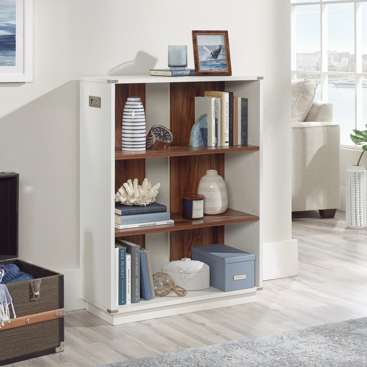 Engineered Wood 3-Shelf Bookcase Q446051