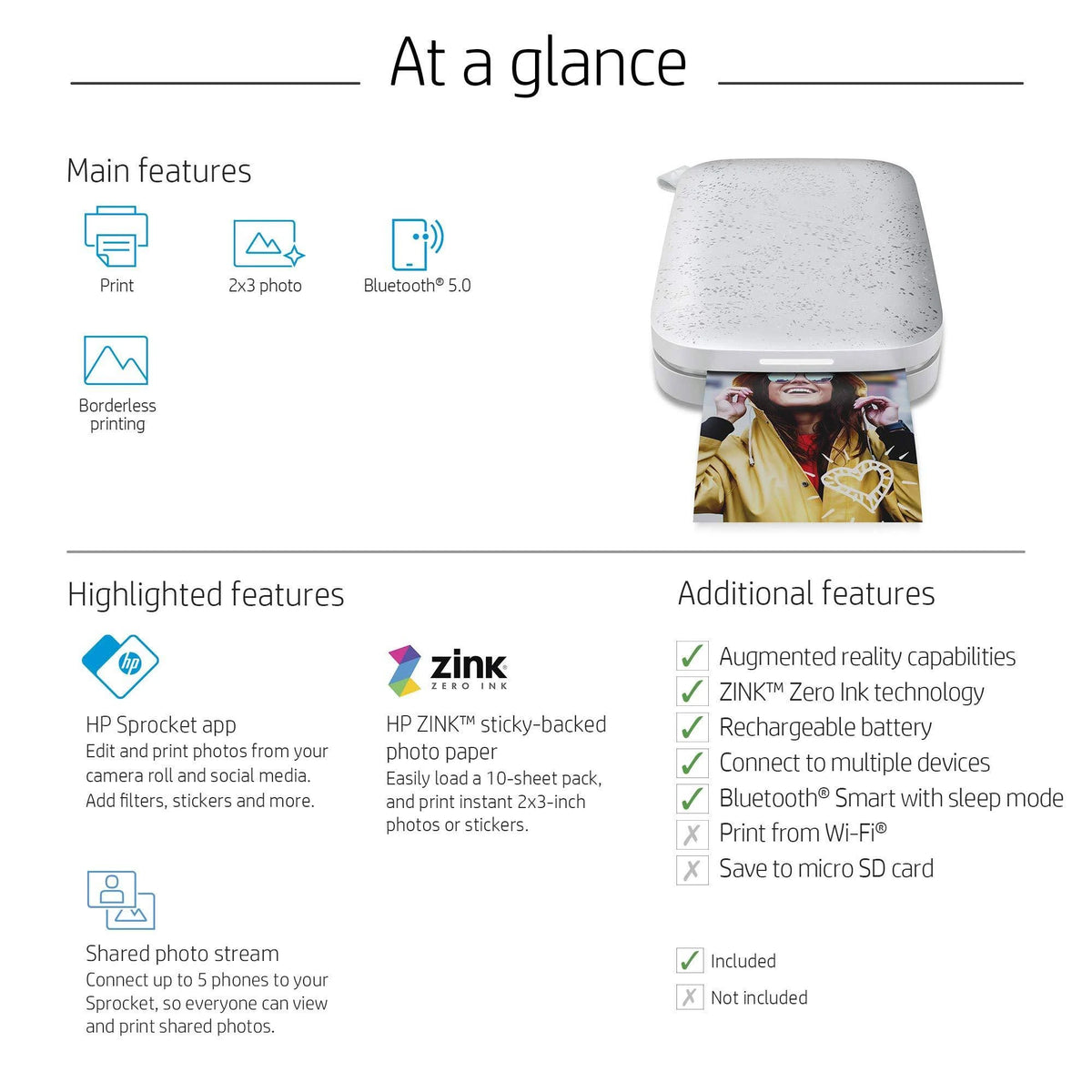 White Photo Printer A225