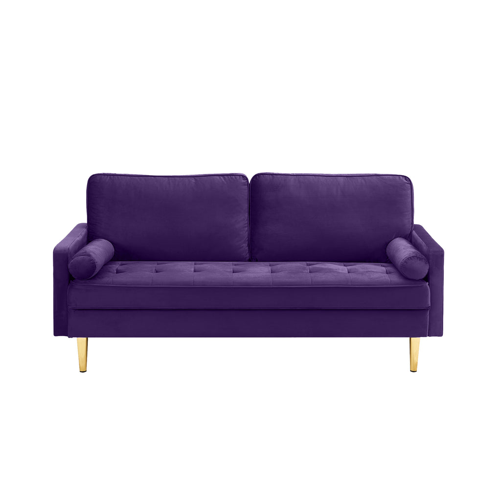 Purple Velvet Loveseat Sofa G68643