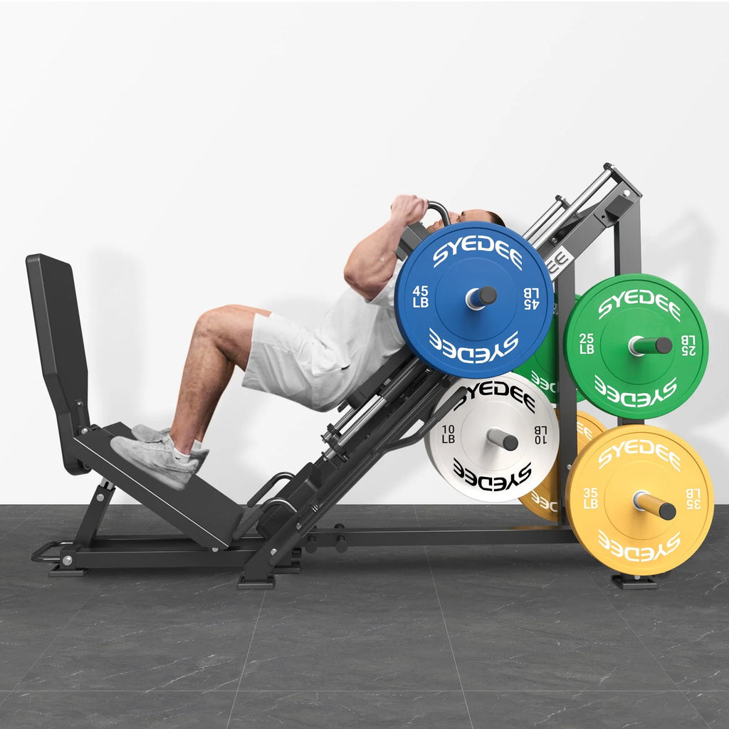 Leg Press Hack Squat Machine with Weight Storage P65922