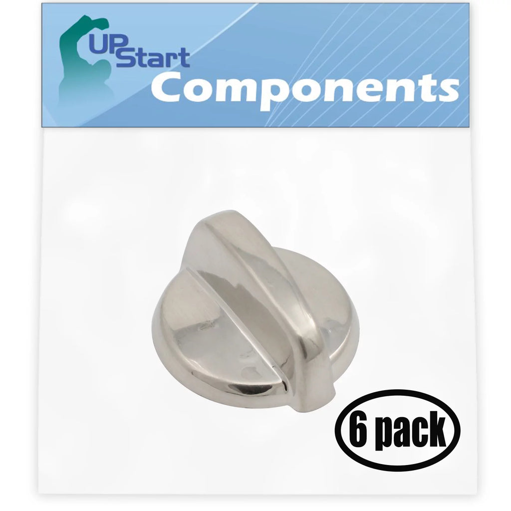 6 Pack Stainless Steel Control Knob R41458