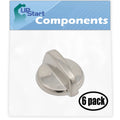 6 Pack Stainless Steel Control Knob R41458