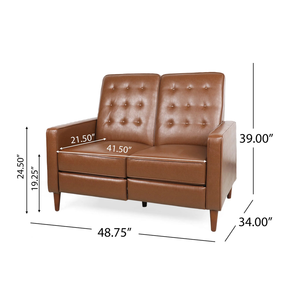 Dark Espresso Wheat Upholstered Pushback Recliner R471914