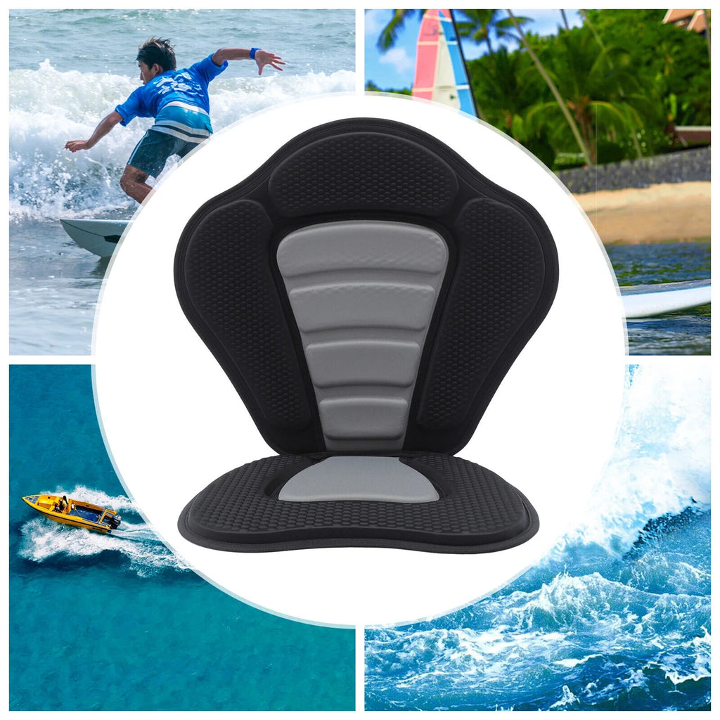 Adjustable Padded Kayak Seat with Back Support Storage Bag I1824