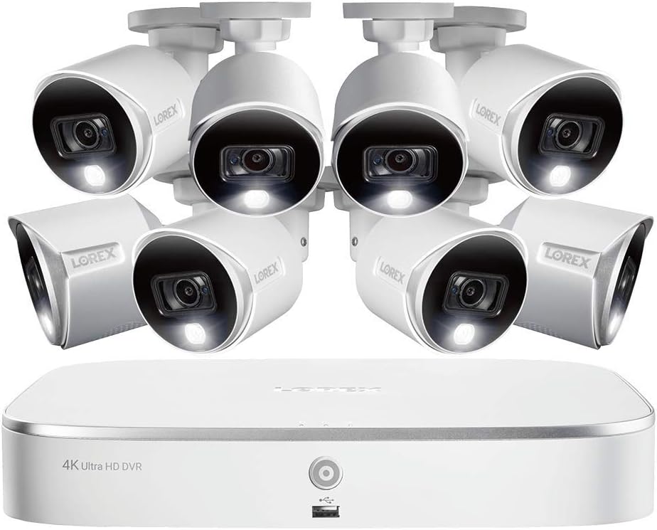 8 Channel 4K Security Camera System with 8 Cameras and 2TB DVR X7911