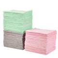 Microfiber Cleaning Cloths, Pack of 24, Blue/White/Yellow U8587