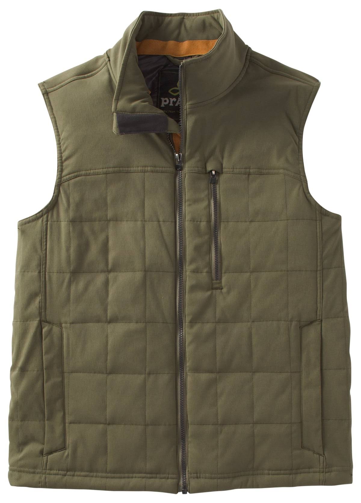 Men's Cargo Green Quilted Vest I333