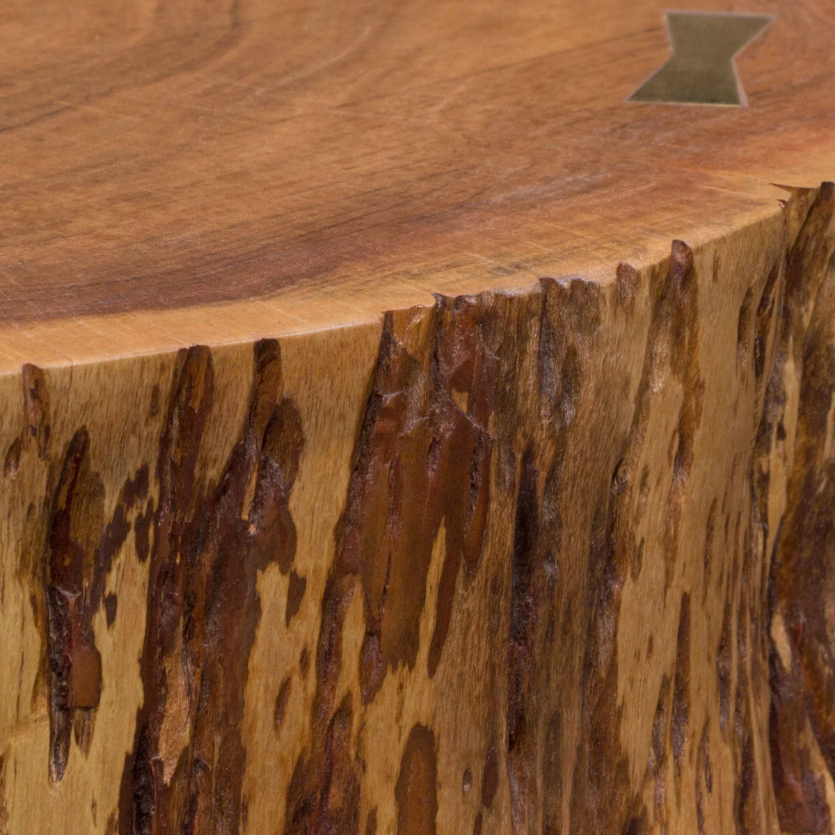 Natural Acacia Live Edge Cocktail Table with Black Iron Legs D6137