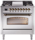 36 Dual Fuel Natural Gas Range in Stainless Steel W61694