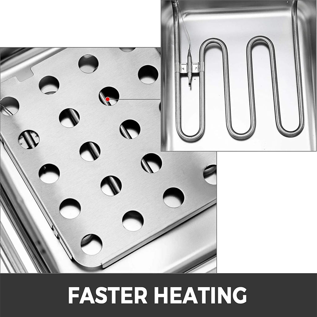 Stainless Steel Electric Deep Fryer with Basket N58578