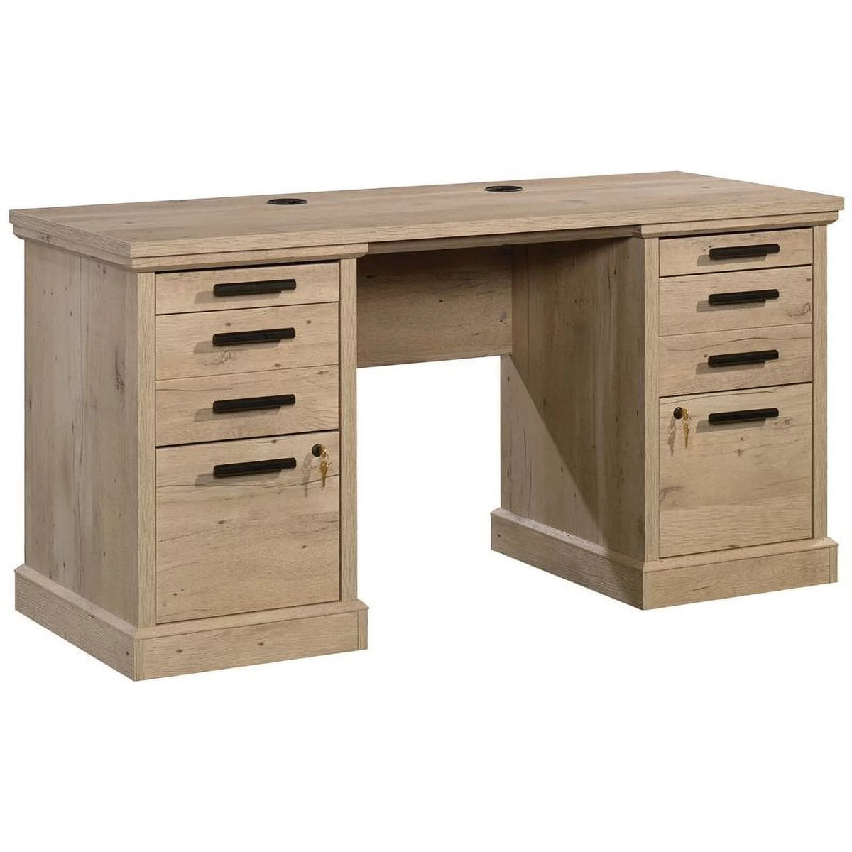 60" Engineered Wood Credenza Desk in Prime Oak H414