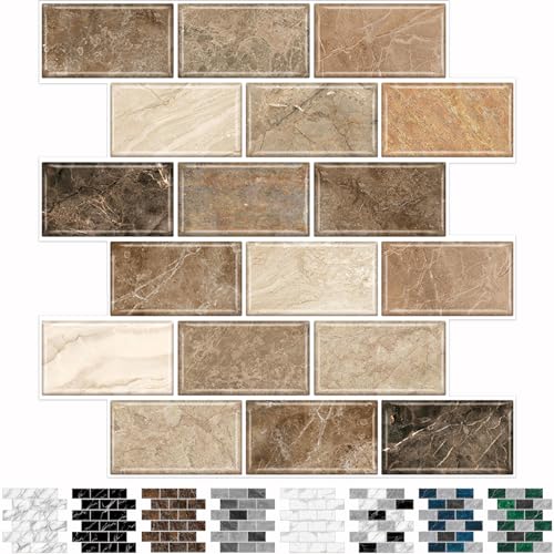 Gray Marble Look 12"x12" Self Adhesive Wall Tiles B41327